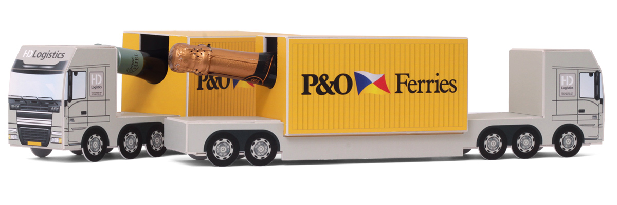 Een dieplader als transportmiddel voor uw fles wijn
